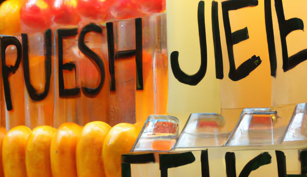 Fresh juice shop